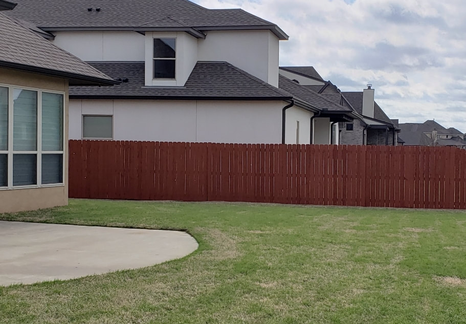 The Tulsa Painters professional Deck Staining & Fence Staining painters. We clean, stain and seal your Deck & Fence.