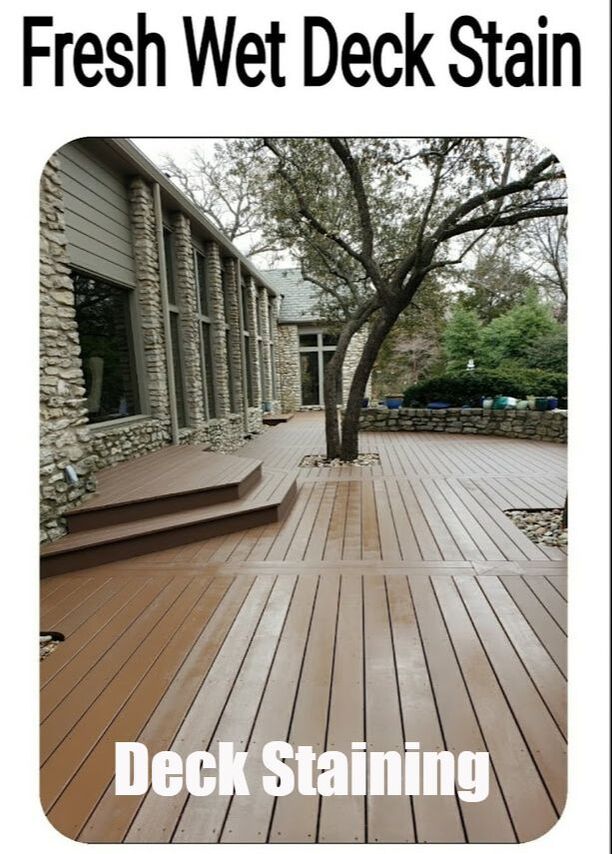 Affordable Deck Staining & Fence Staining Contractor serving Tulsa. Deck Staining near me. The Tulsa Painters use long-lasting Quailty Deck Stain.