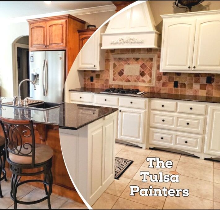 Kitchen Cabinet Painters near me, Cabinet Painting Company TulsaPicture