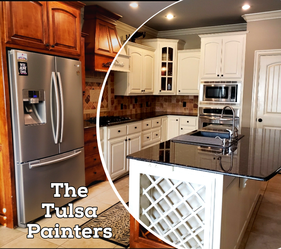 Kitchen Cabinet Painters Tulsa Painters near me, House painting, Interior kitchen Painting Broken Arrow