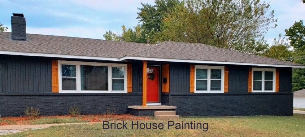 Brick House painted by The Tulsa Painters