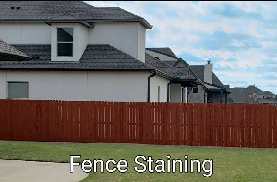 The Tulsa Painters professional Deck Staining & Fence Staining painters. We clean, stain and seal your Deck & Fence.